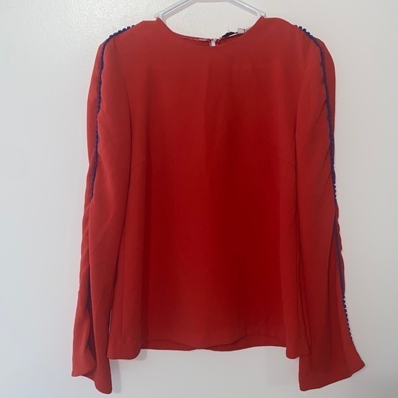 GALVAN London pom Sleeve Misti Blouse - Picture 7 of 13